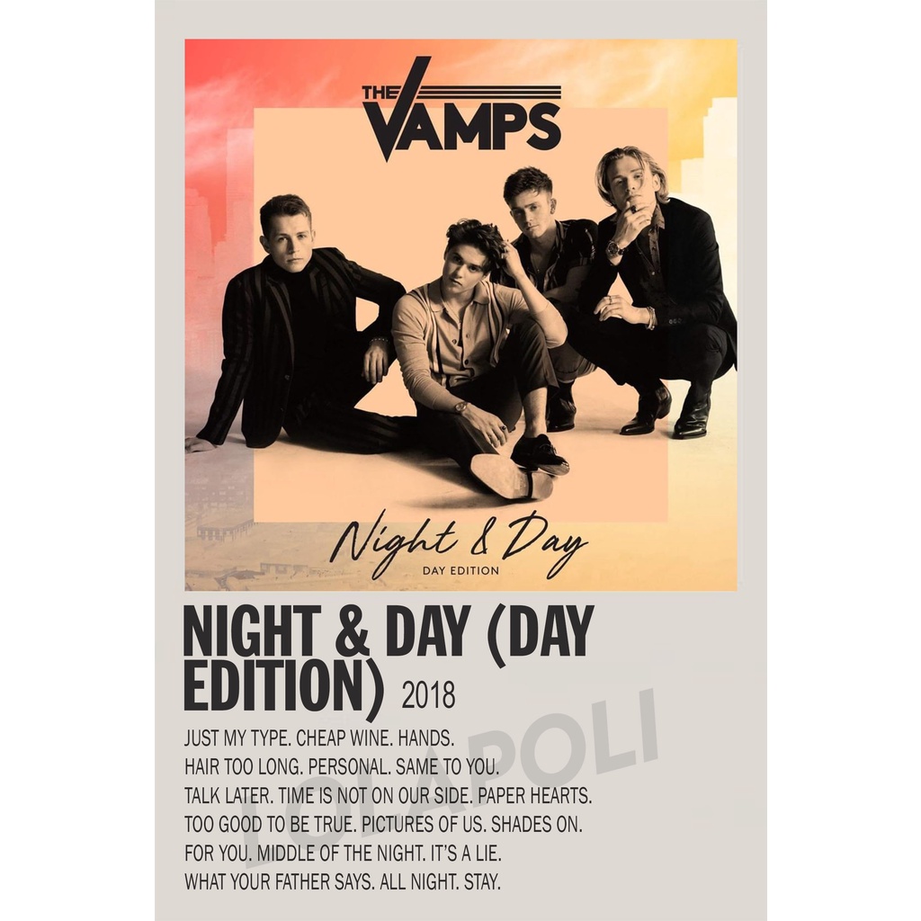 Poster Cover Album Night &amp; Day (Day Edition) - The Vamps