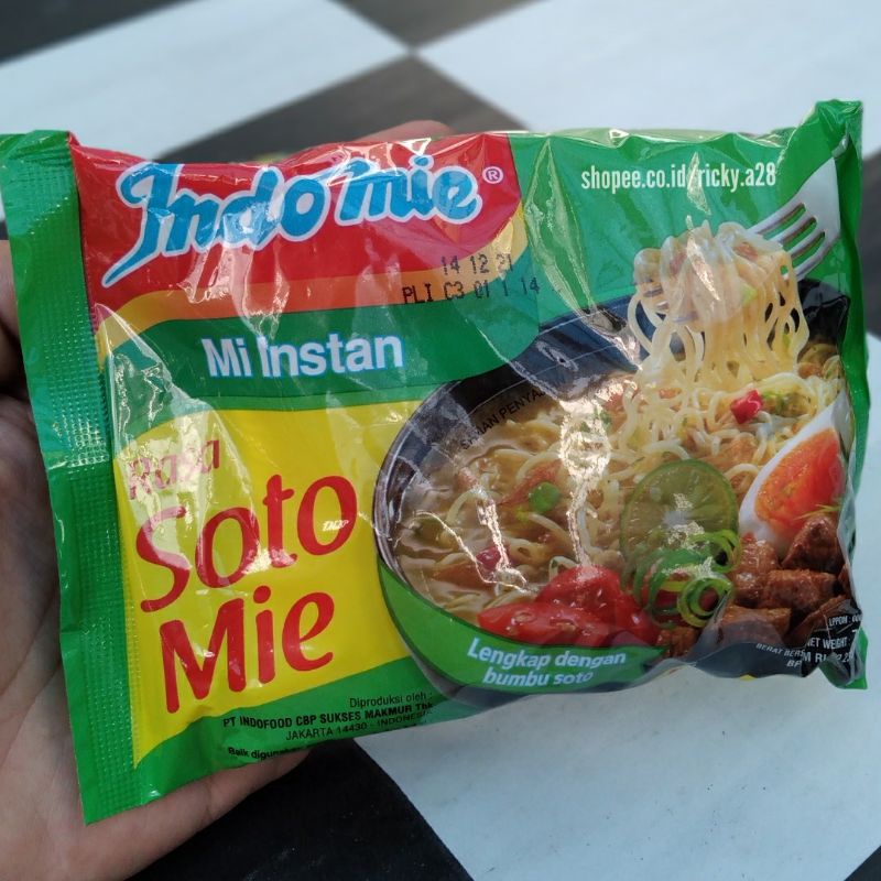 

Mi Kuah instan Indomie Soto Original Bumbu Soto Lengkap 70gr