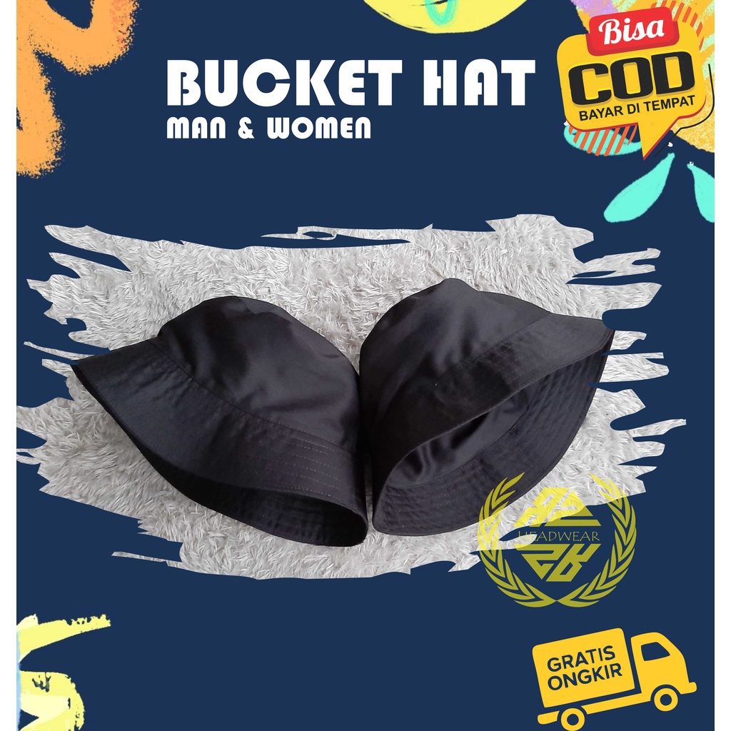 Topi Bucket Hat Model Carrier Bolak Balik (Korea Style)