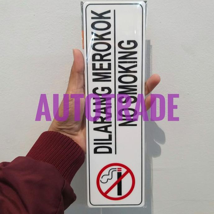 

KRIS SIGN ACRYLIC STICKER ANODIZED AKRILIK STIKER DILARANG MEROKOK
