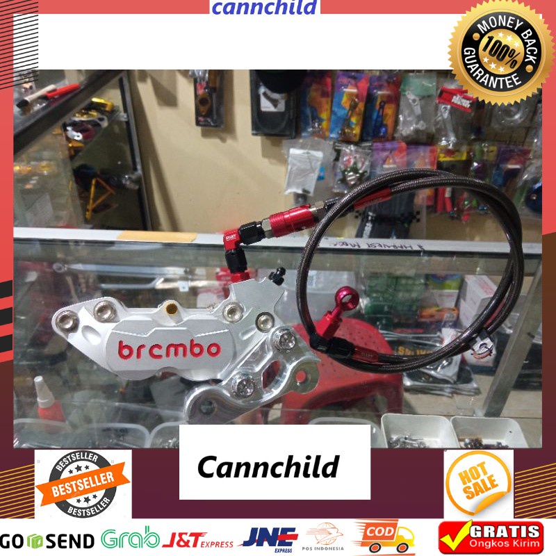 Paketan depan Nouvo brembo 4p+breket+selang swit staubli thailand [Termurah Produk Original]