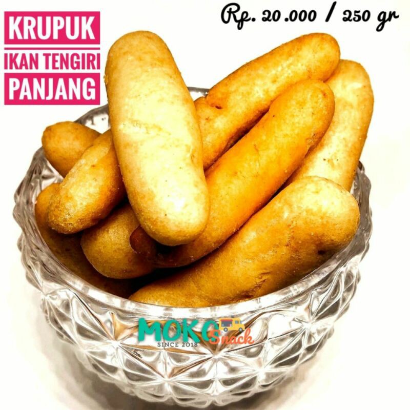 

KRUPUK TENGIRI PANJANG KEMASAN 250gr / Snack Kiloan