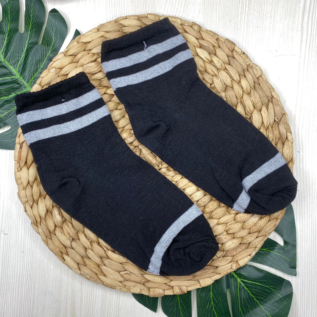 HC KAOS KAKI PANJANG 2 GARIS KAOS KAKI PANJANG MURAH IMPORT # BISA COD-HC799 HITAM