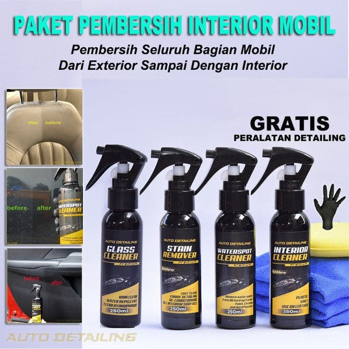 [PAKET INTERIOR] Pembersih Kaca Mobil - Interior Cleaner - Waterspot Remover