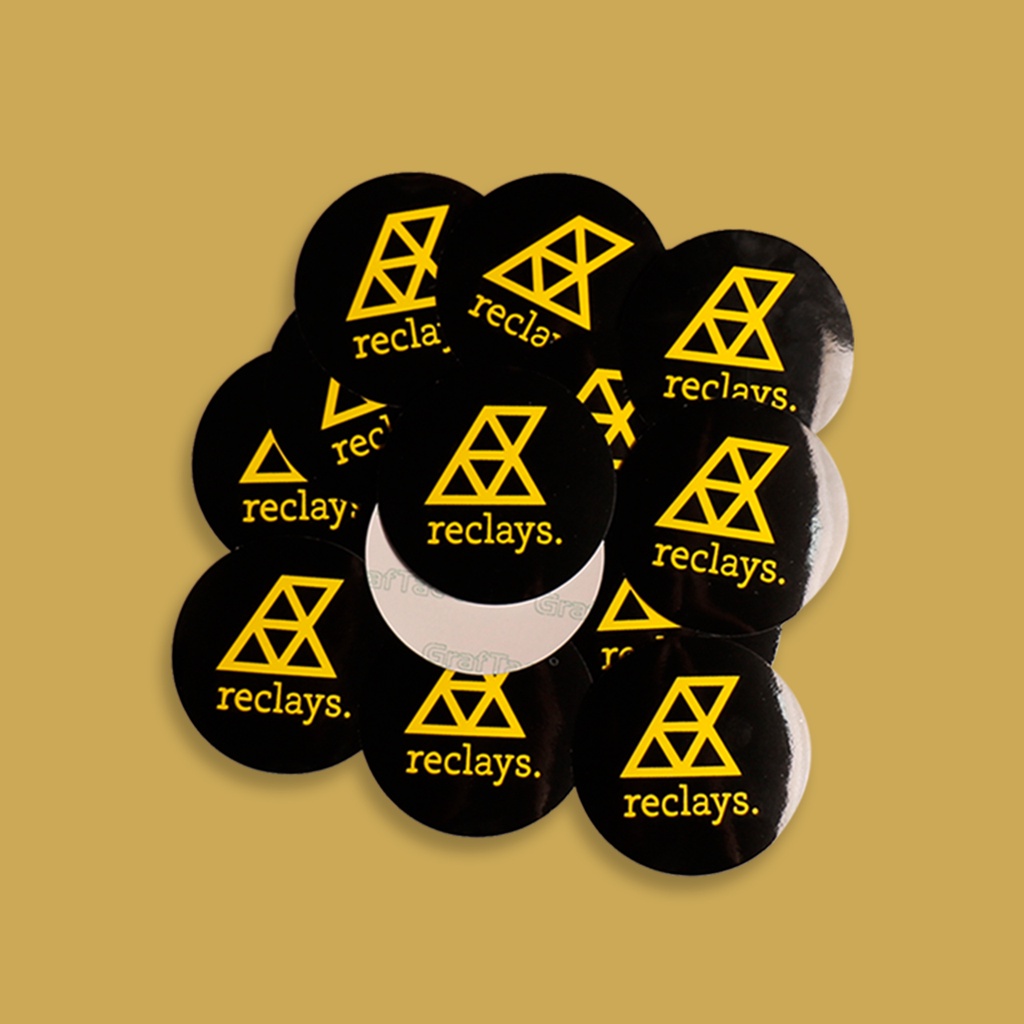 STIKER GRAFTAC - RECLAYS KUNING - STIKER AESTHETIC LAPTOP, AKSESORIS HP, ANTI AIR, MOTIF,HELM.