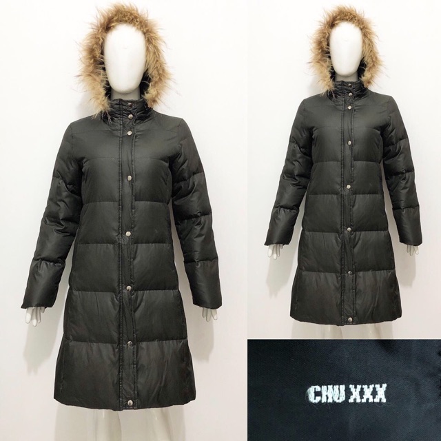 Chu XXX black winter down coat / jacket jaket