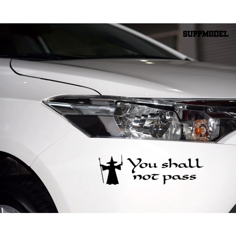 Stiker Tulisan You Shall Not Pass Untuk Dekorasi Mobiltruk