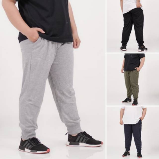  Celana  Jogger  Bigsize Joger Pants Jumbo RIB XL XXL XXXL 