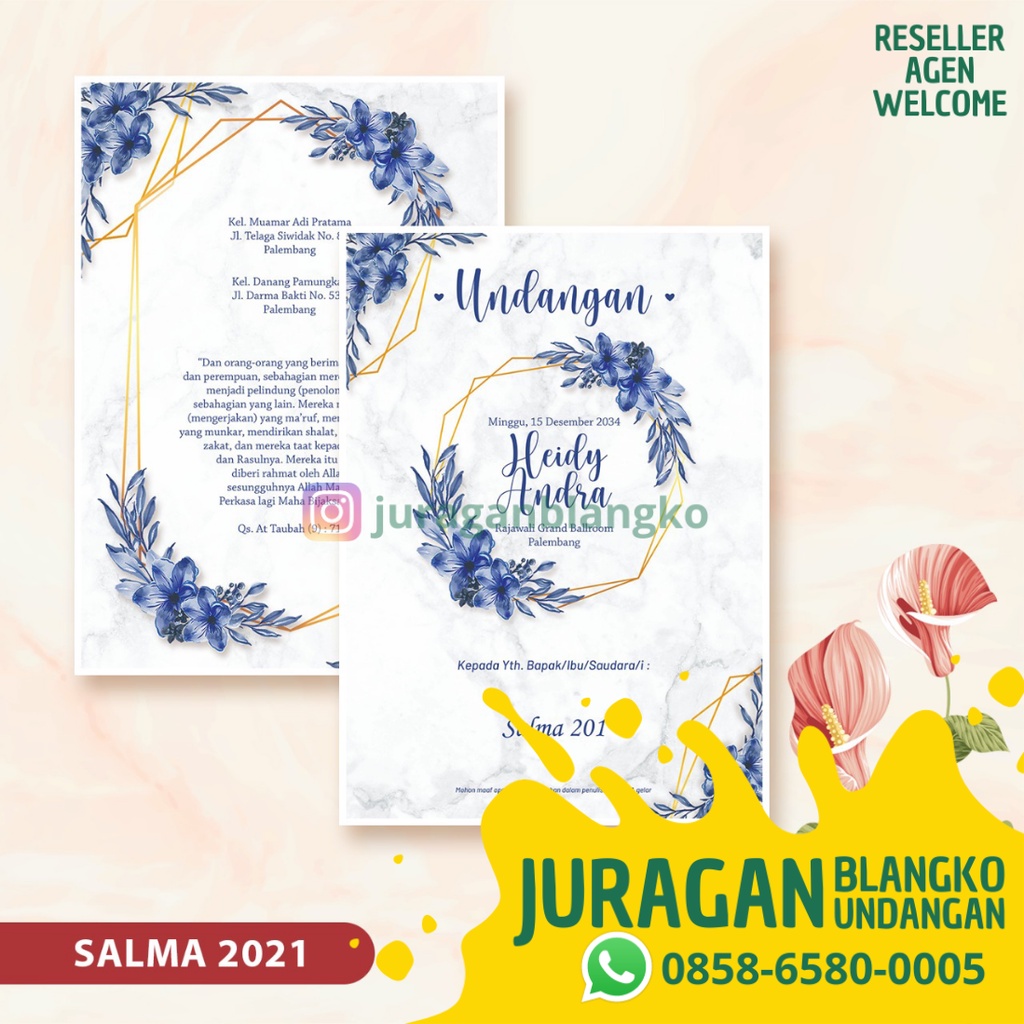 BLANGKO UNDANGAN MURAH SALMA 201 JURAGAN BLANGKO