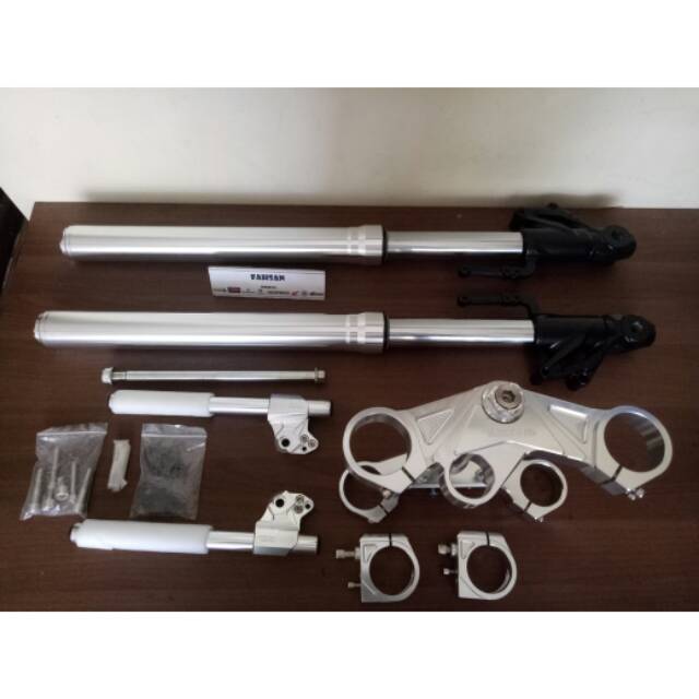 Shock USD Up Side Down NUI R25 MT25 Komplit 51 mm Yamaha R 25 MT 25 shock depan moge double disc