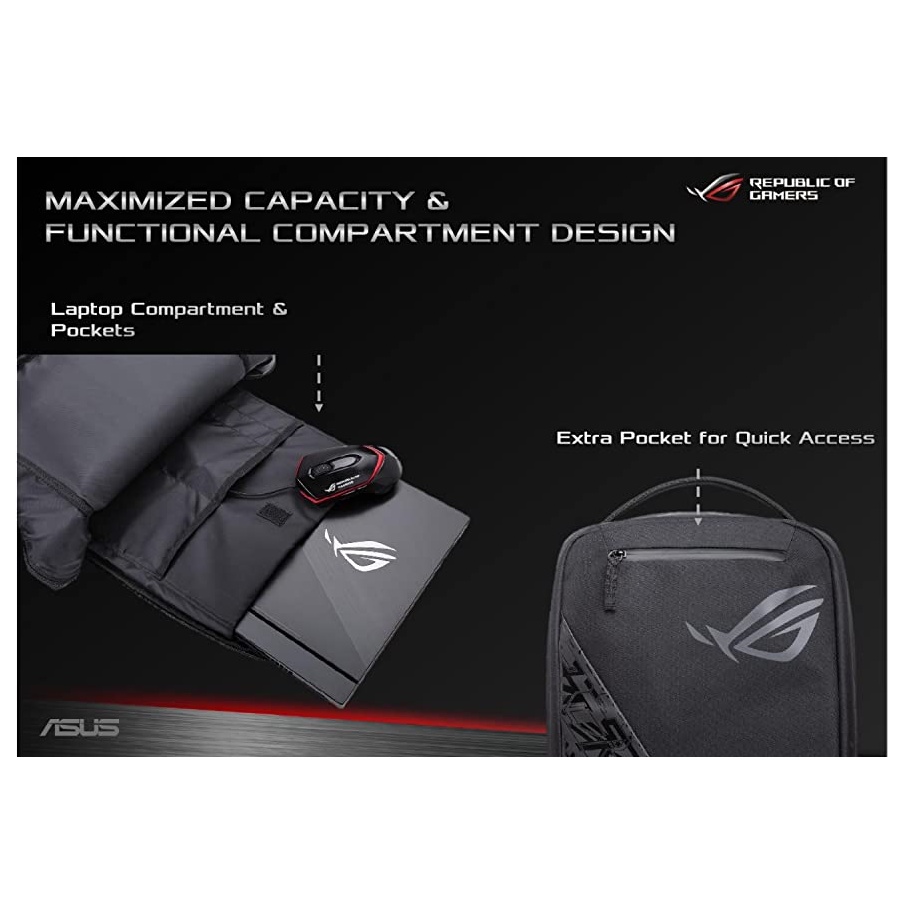 Asus ROG Gaming Laptop Backpack BP1501 15.6 inch Original