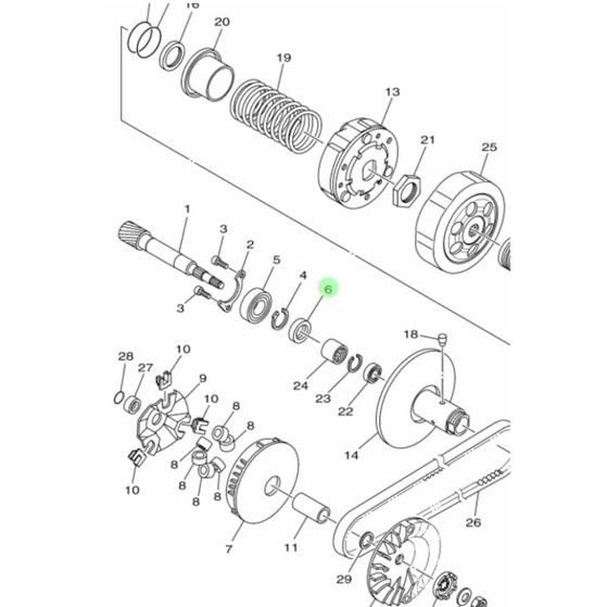SIL SEAL AS PULLY PULY CVT BELAKANG MIO J SOUL GT FINO FI XRIDE X RIDE 115 ORI 93102-17803