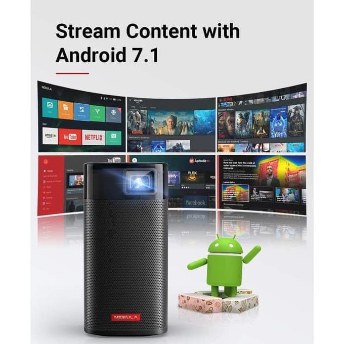 PORTABLE MINI PROJECTOR ANKER NEBULA APOLLO WI-FI 200 ANSI LUMEN Termurah