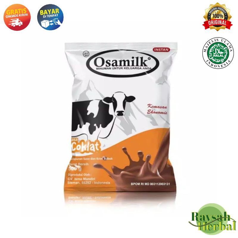 

Baruu.. Susu Osamilk Coklat 500gr asli di toko ummu