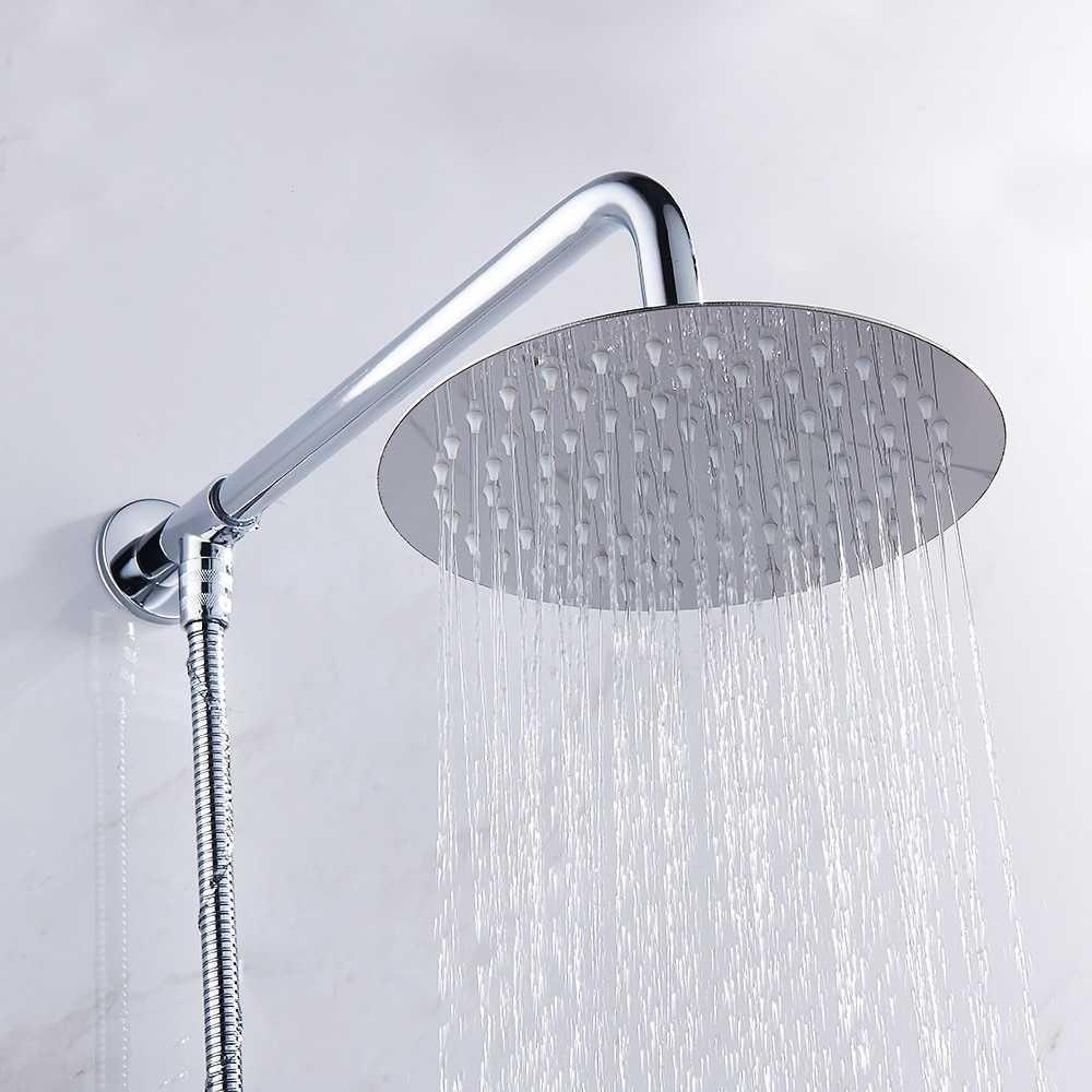 FatihShop BATHE PROJECT Kepala Shower Mandi Stainless Steel Round Shower