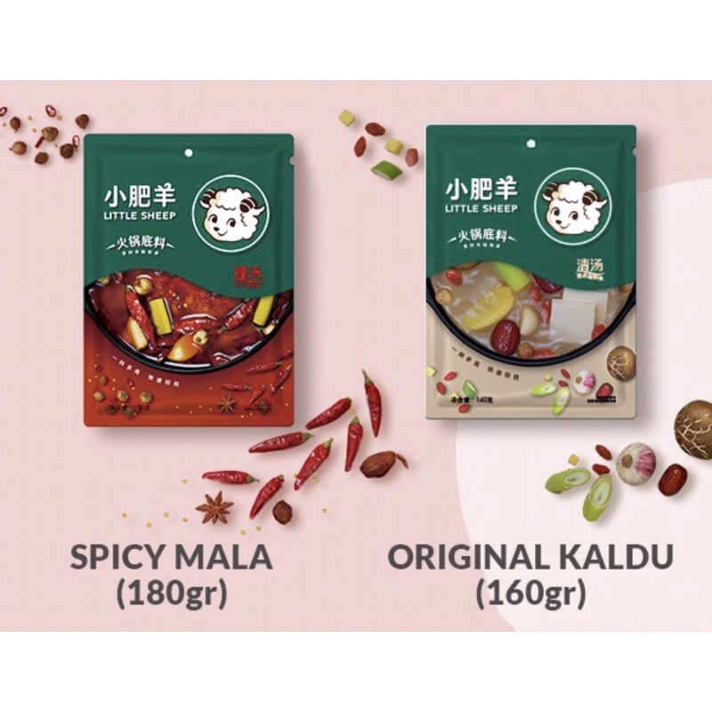 

little sheep hot pot kaldu dan mala