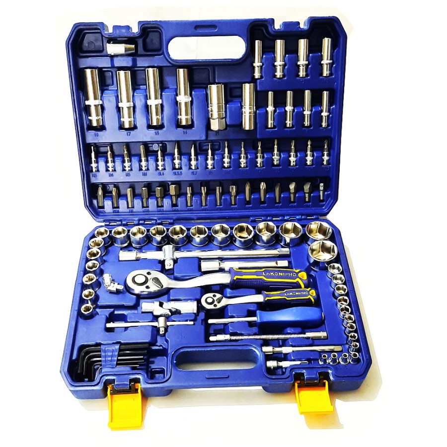 KUNCI SOK SET JETJO LAKONI PRO 1/4"-1/2" ISI 94 PCS / SOCKET SET LAKONI 94 PCS