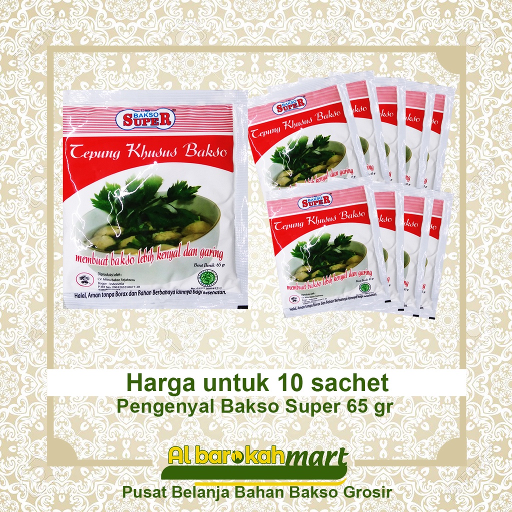 

Pengenyal Bakso Super 65 gr [10 sachet]