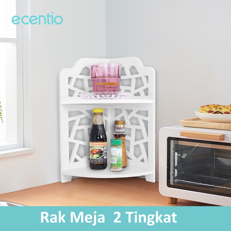 

Ecentio Rak Penyimpanan Organizer Kosmetik 2-tingkat Desktop Mini
