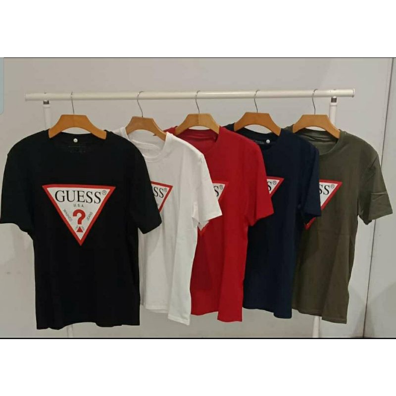 tshirt pria guess original guess, kaos guess cowok original store