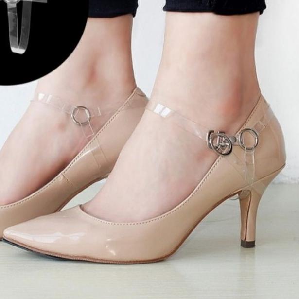 Tali Sepatu Hak Tinggi High Heels Strap Kaitan Transparan Aksesoris Wanita