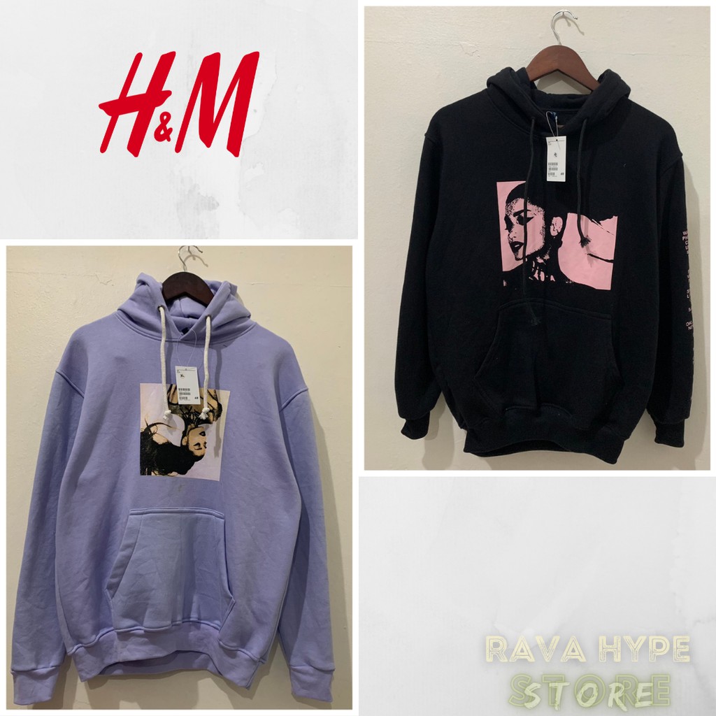 H&amp;M Hoodie Ariana Grande / Hoodie HnM Original Jaket Sweatshirt Pria Wanita