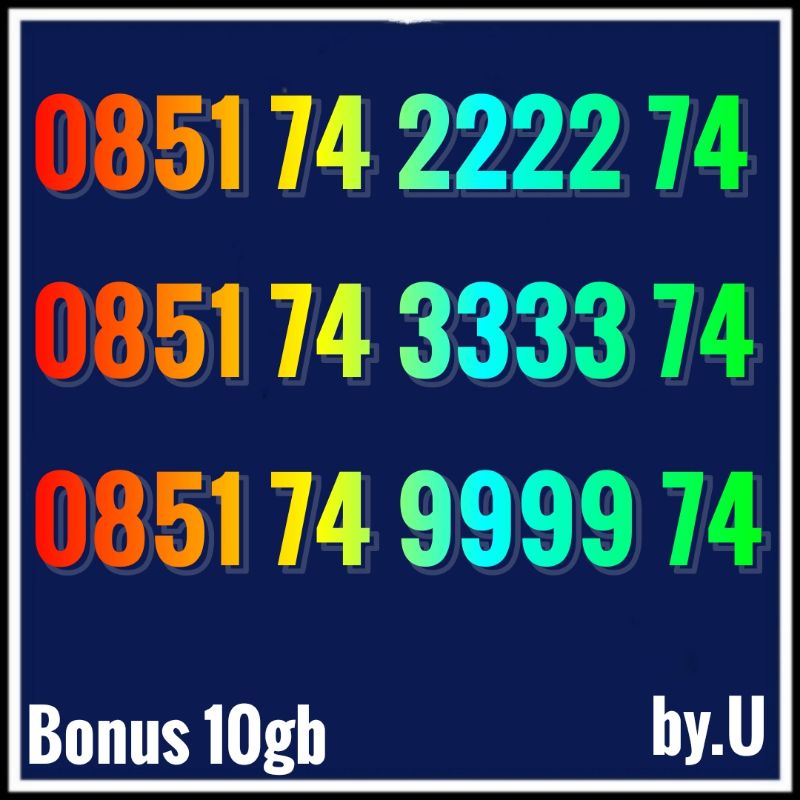 New Trend! Perdana by.U couple nomer cantik aaaa