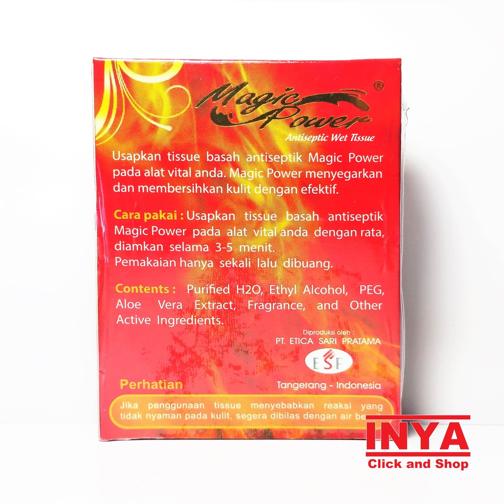 MAGIC POWER TISSUE CRIMSON DESIRE RED MERAH  isi 6 Sachet - Premium Quality