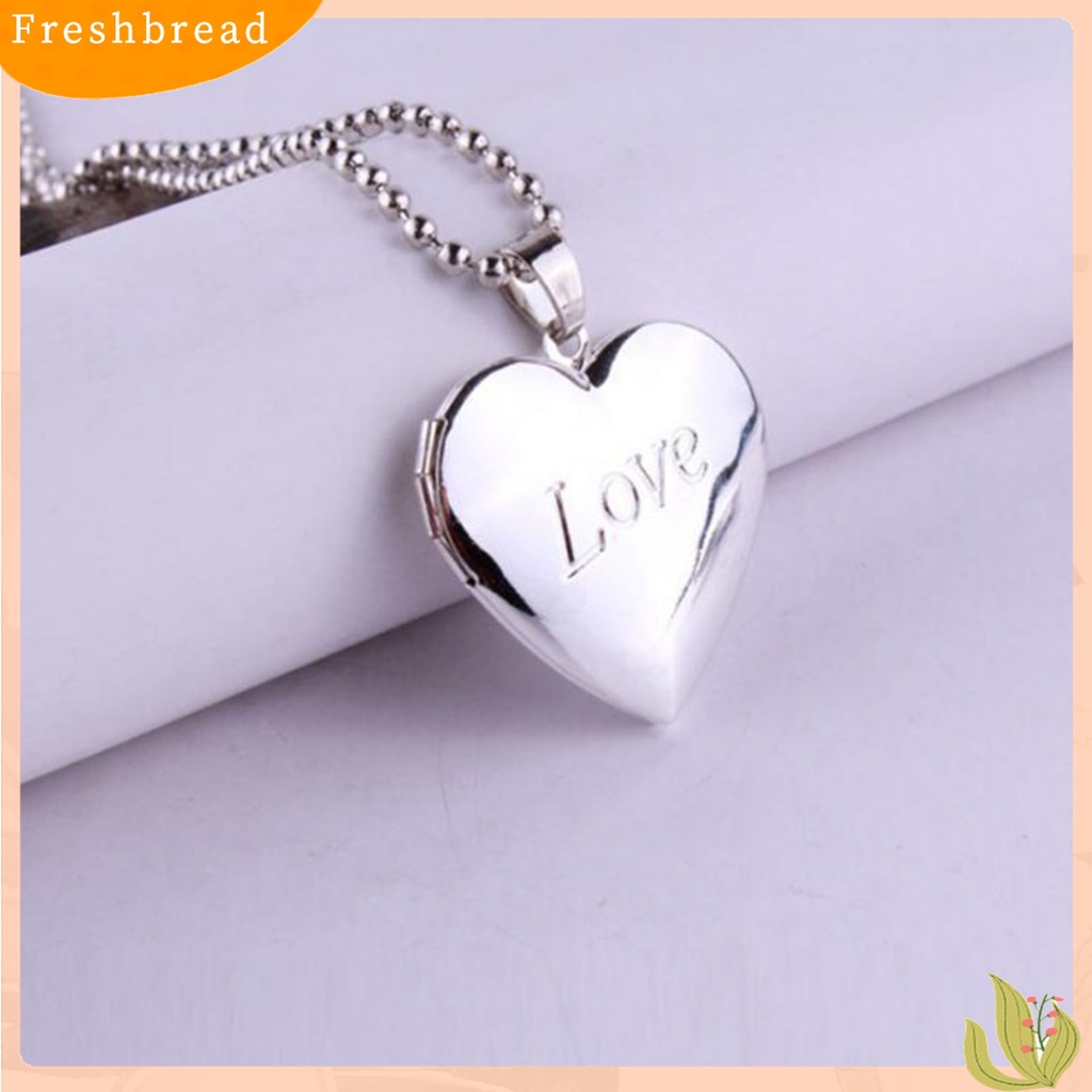 Fresh| Kalung Rantai Dengan Liontin Locket Foto Memorial Romantis Untuk Anniversary