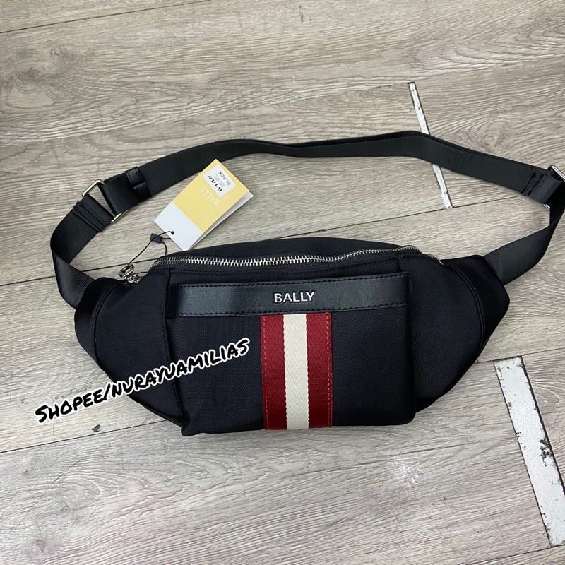 waist bag pria bally import tas slempang bally pria