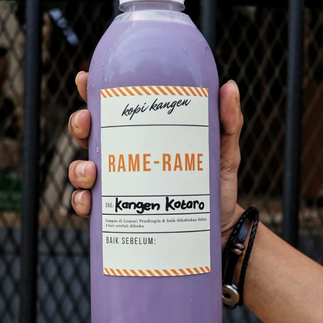 

#kangenkotaro (taro +fresh milk )