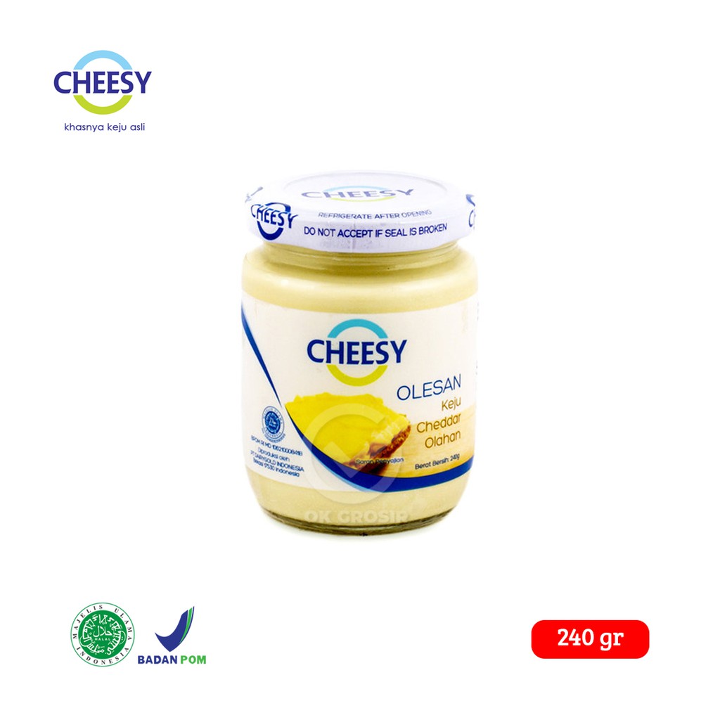 Cheesy Olesan Keju / Cheesy Spread / Keju Cheddar (240 gr)