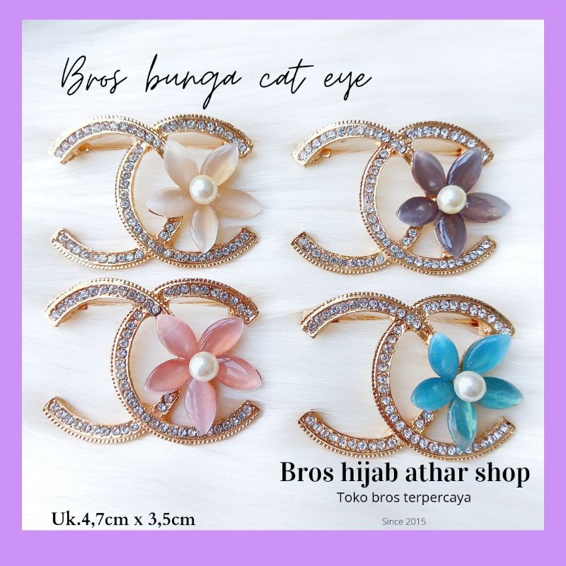 ATHAR SHOP COD Bros Hijab Permata Mutiara Signature Bross Baju Premium Grosir Bros Murah Peniti Jilbab Pin Kerudung Import