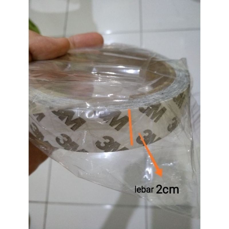 Double Tape 3M Nachi White Tissue Doble Tip Tisue Permukaan Lem 2 Sisi - 20mm x 10meter / 12mm x 10meter Isolasi Double Tape