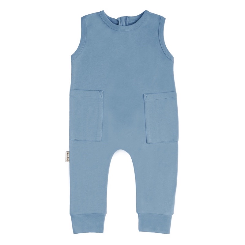 Nice Kids - Jumpsuit Anak Bayi-dusty blue