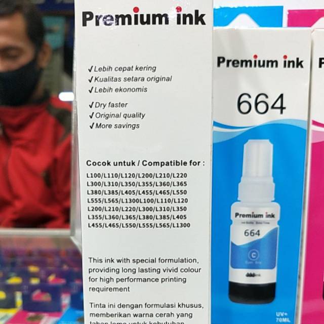 Tinta Epson T664 premium /pcs/botol