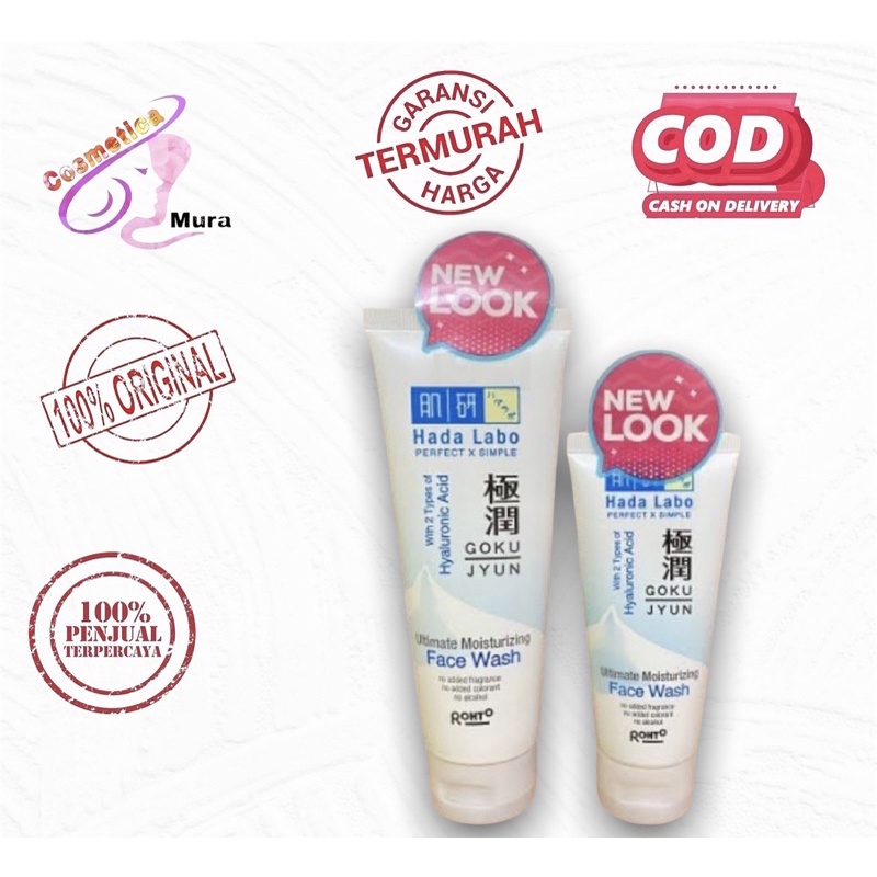 promoooo   [ 100 ml / besar ] hada labo ultimate face wash gokujyun / hadalabo gokujyun face wash / cuci muka