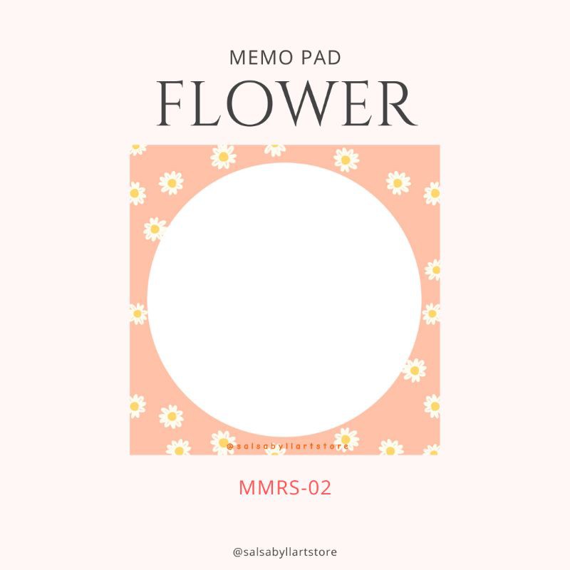 

Memo Pad kdrama "Flower" || salsabyllartstore