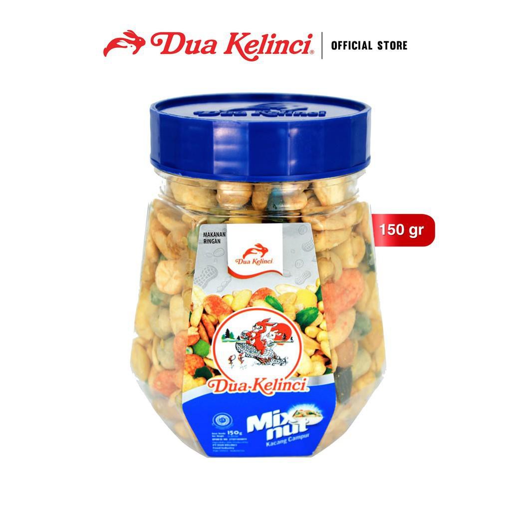 

Kacang Campur Mixnut Dua Kelinci Toples 150gr