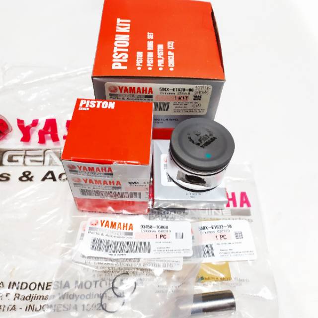 Paket Blok Seher Piston Kit Mio Sporty Nouvo 5VD Asli Yamaha YGP Bonus Paking Top Set Asta