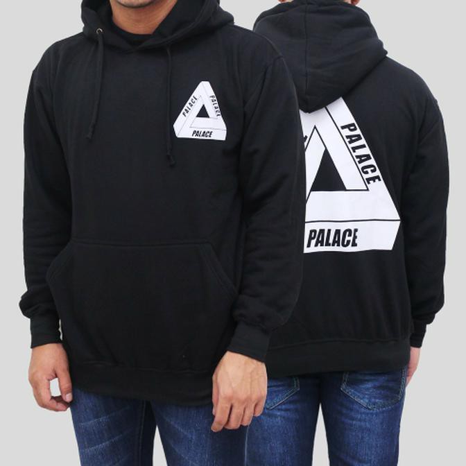 PROMO jaket sweater hoodie pria palace hitam LARIS