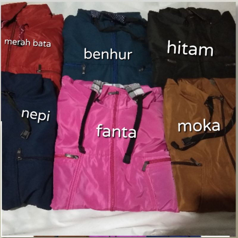 jaket perasut ful puring cewe all size