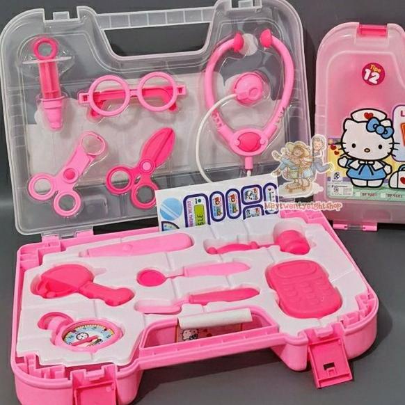Jual mainan doctor set koper medical set doctor box mainan dokter