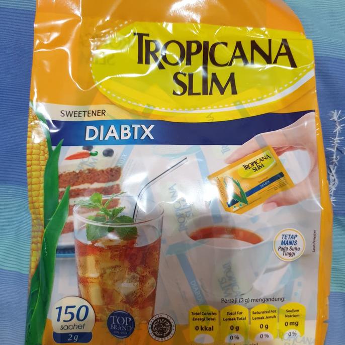 

Gula Tropicana Slim Diabtx Sweetener 150 Sachet Grosir Diabetes
