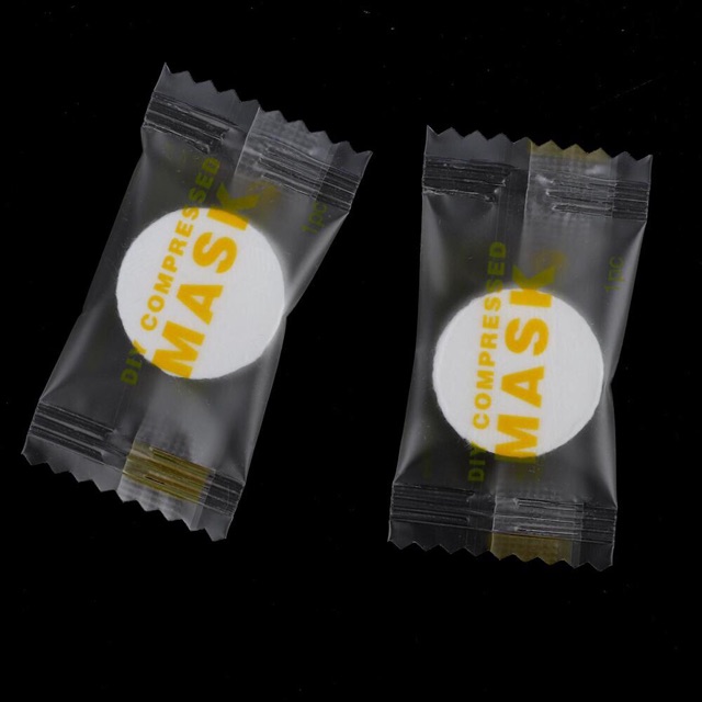 Compressed DIY COMPRESSED MASK / Paper Mask Sheet / Tablet Mask / Masker Kertas (satuan) BULET