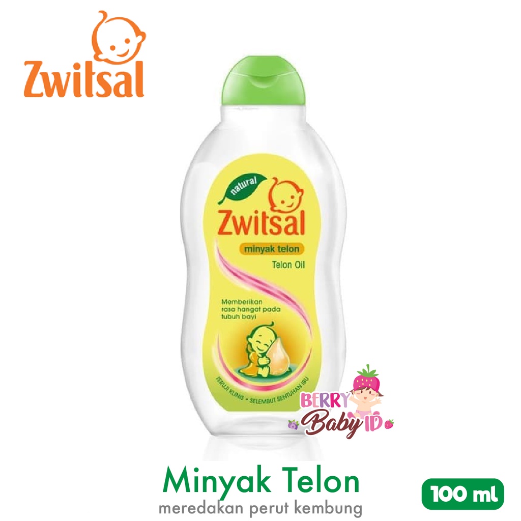 Zwitsal Baby Minyak Telon Bayi Anak Pereda Perut Kembung 100 ml Berry Mart