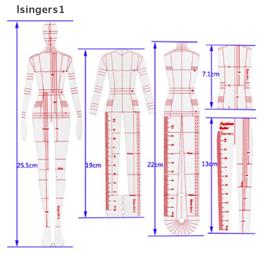 (lsingers1) Penggaris Template Gambar Untuk Desain Sketsa