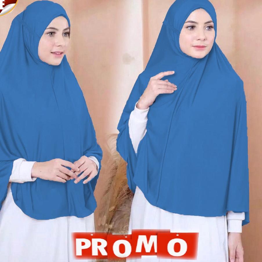 ➤ khimar bergo hijab kerudung jilbab jersey JUMBO NON PET/ TANPA PET ♗