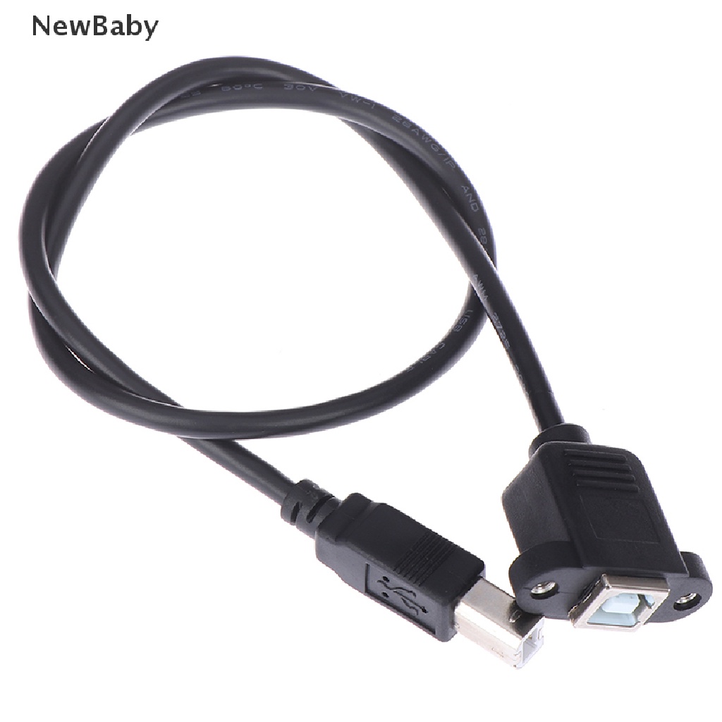 Kabel Extension USB 2.0 Tipe B Male Ke Tipe B Female Dengan Panel Mount Untuk Printer