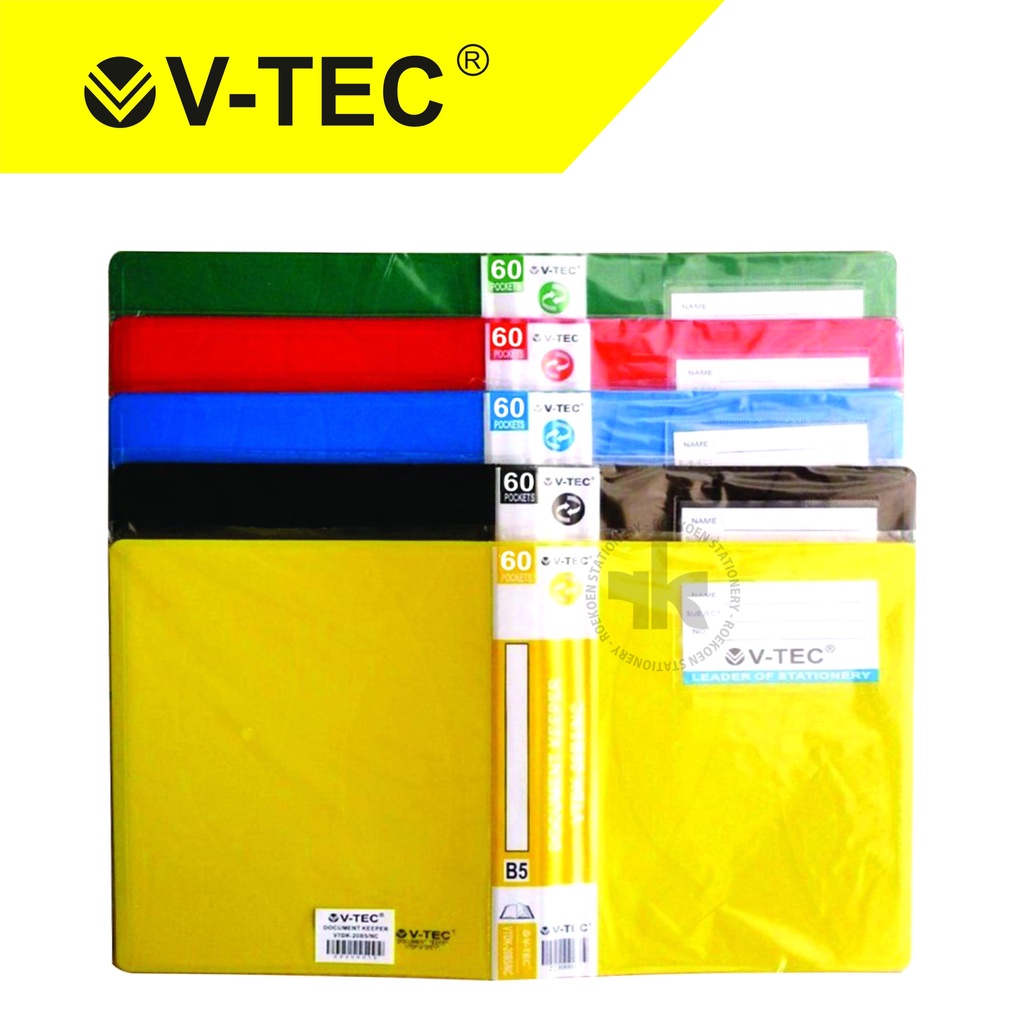 

V-TEC Document Keeper Clear Holder B5 60 Pocket VTDK-60B5/NC